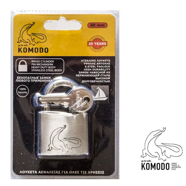 Komodo Λουκέτο Ανοξείδωτα - 40mm