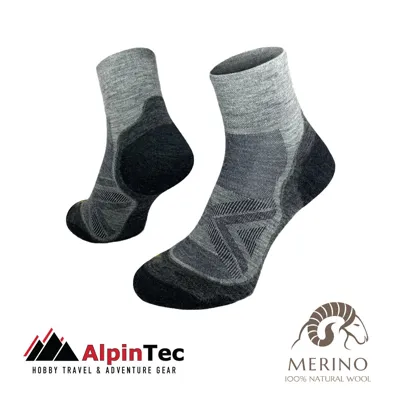 Trail Run Med Merino – AlpinTec – Small (36-39) / Melange - AlpinPro