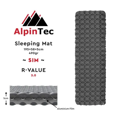 Υπόστρωμα SIM – AlpinTec – Ανθρακί - AlpinPro