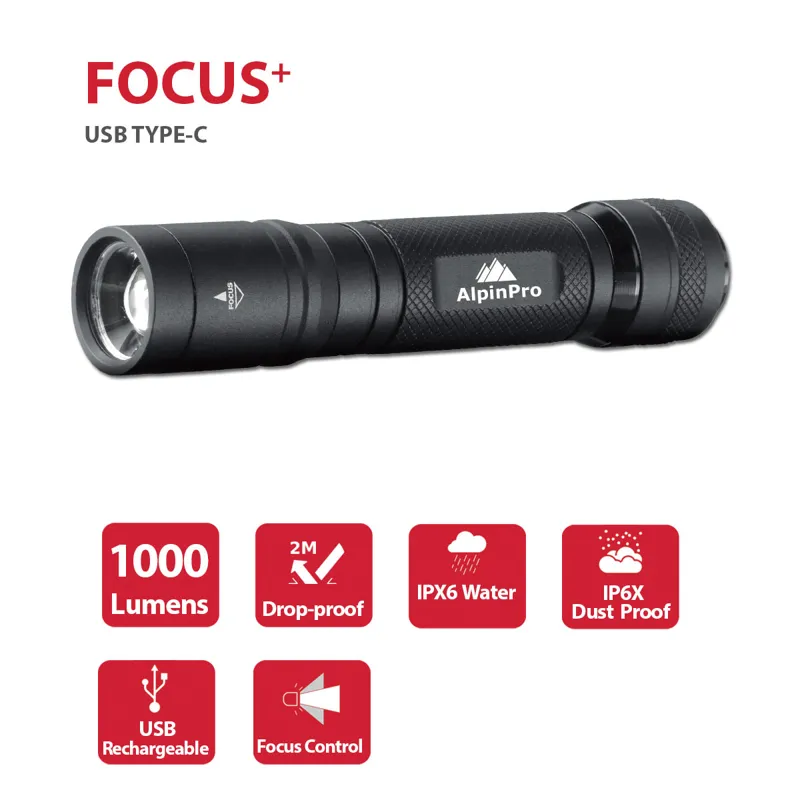 AlpinPro Φακός TM-04R-C