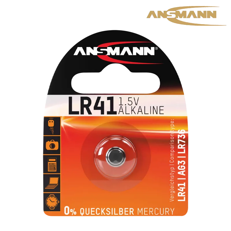 Pile 1.5V AG3, LR41 - Ansmann