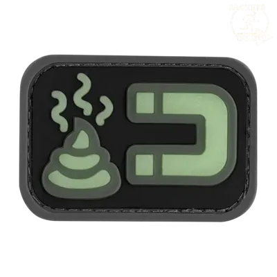 Patch 3D PVC Shit Magnet, Phosphorescent - JTG