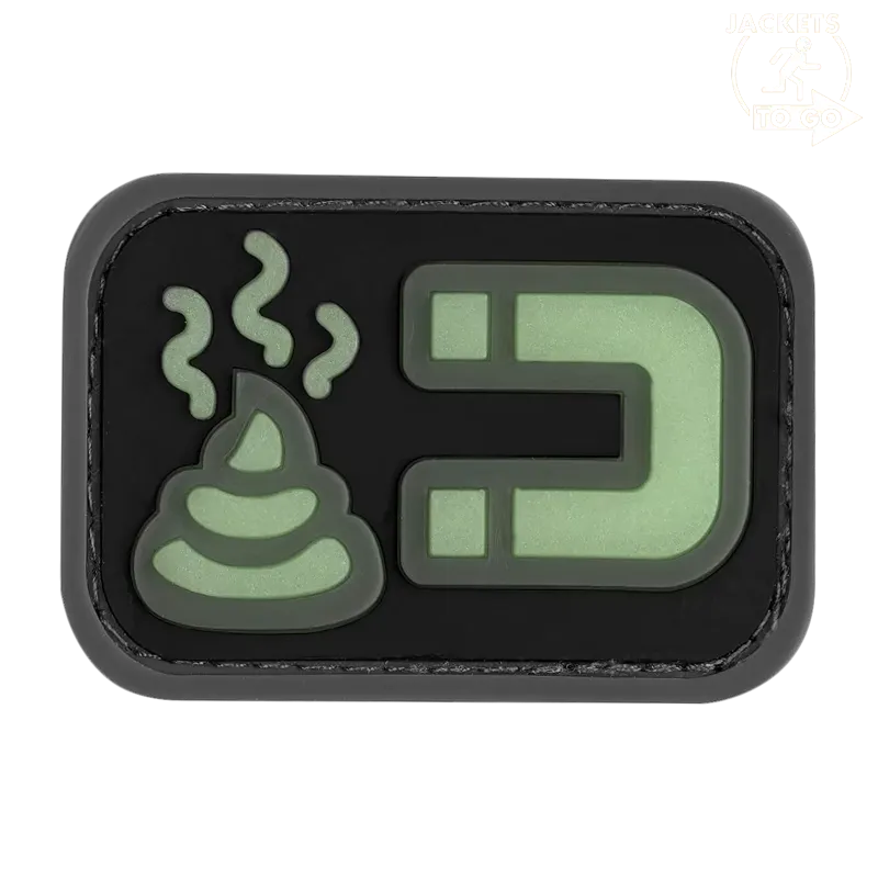 JTG Patch 3D PVC Shit Magnet, Phosphorescent