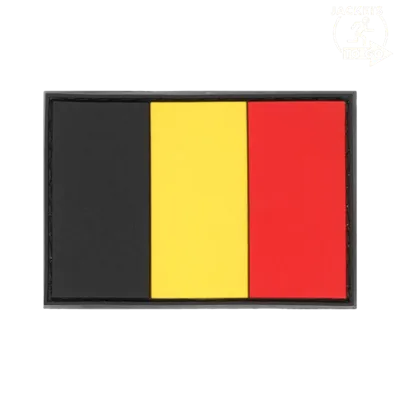 Patch 3D PVC Drapeau Belgique, Multicolor - JTG