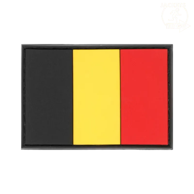 JTG Patch 3D PVC Drapeau Belgique, Multicolor