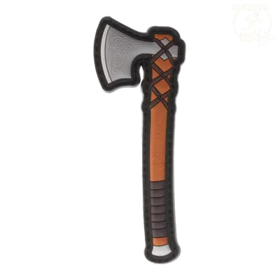 Patch 3D PVC Viking Northmen Axe, Multicolor - JTG