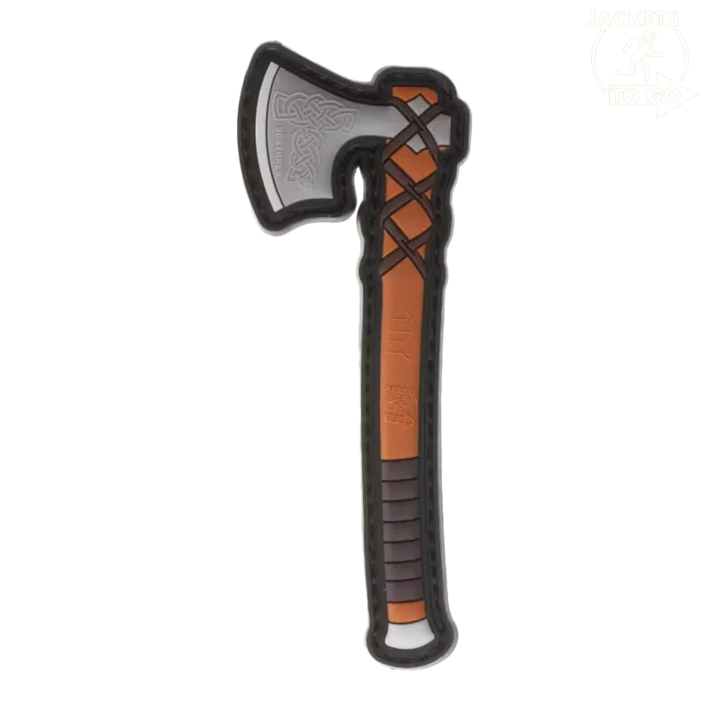JTG Patch 3D PVC Viking Northmen Axe, Multicolor