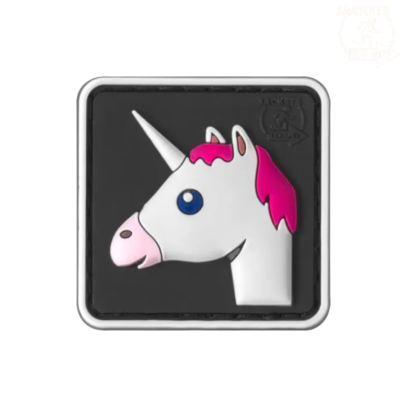 JTG Patch 3D PVC Unicorn, Multicolor