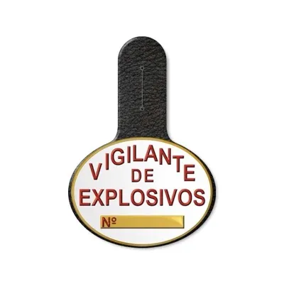 Pepito Cuero Placa de Vigilante