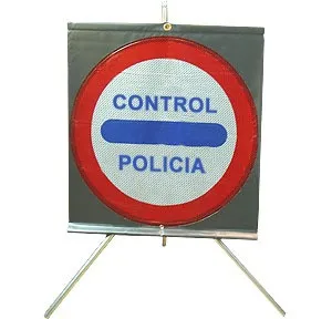 Señal de Tráfico Enrollable, «Control Policía»