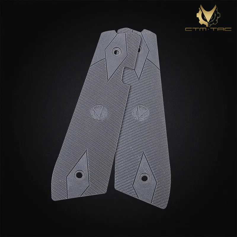 CTM Tac Grip Panels Avec Magazine Release pour AAP-01 · Gris
