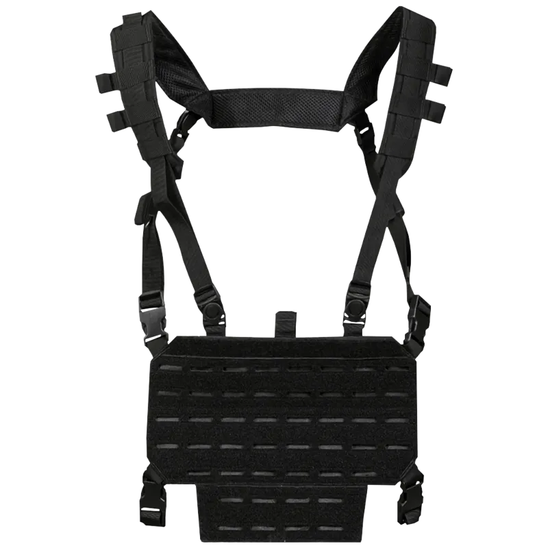 Mil-Tec Chest Rig Lightweight, Laser Cut · Negro