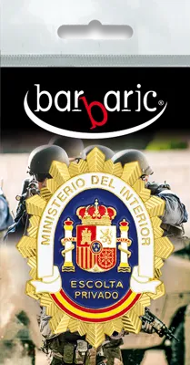 Placa Escolta Privado - Barbaric
