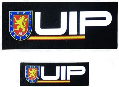 UIP Policia para Chaleco, Incluye Grande y Pequeño