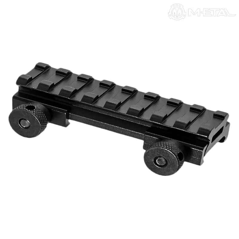 Metal Réhausse de Rail RIS Picatinny, Low Profile, 8 Slot