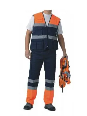 Dos Colores Alta Visibilidad Multibolsillos para Emergencias