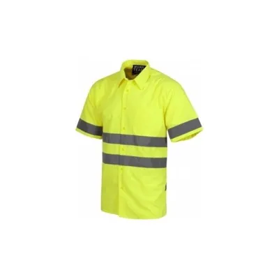 Camisa Protección Civil Alta Visibilidad Manga Corta