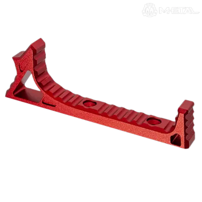 Poignée Angulaire Link Curved CNC KeyMod, Rouge - METAL