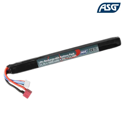 Batterie Li-Po 11,1V 1000mAh 25C, 1 Stick, Dean - ASG