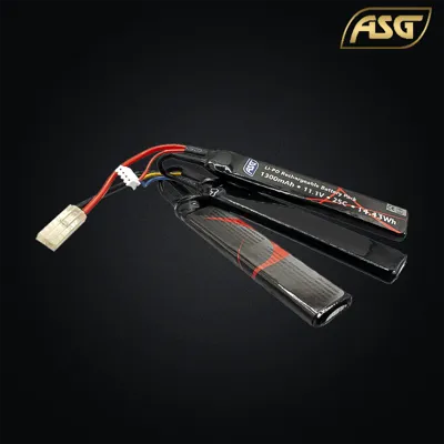 Batterie LIPO 11,1V 1300mAh 25C, 3 Sticks, Tamiya - ASG