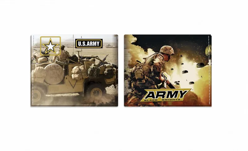 Barbaric Cartera Billetera Impresa Army