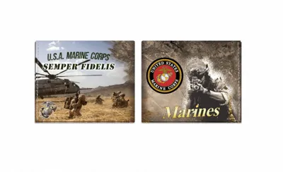 Cartera Billetera Impresa Marines - Barbaric