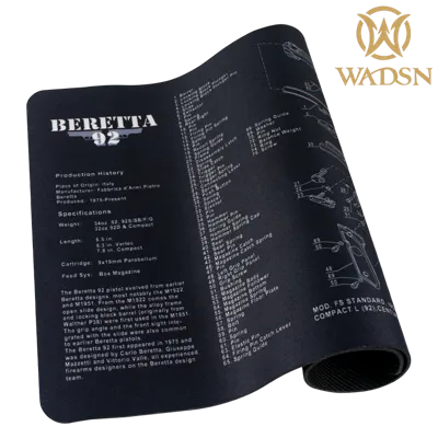Tapis de Souris 420x280mm, Versión Beretta 92 - Wadsn