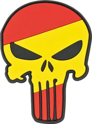 Calavera Color Bandera España - BARBARIC
