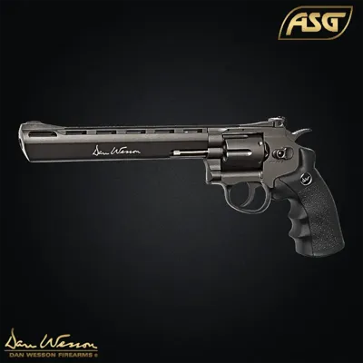 Réplique Revolver Dan Wesson™ 8", Low Power, CO2 - ASG