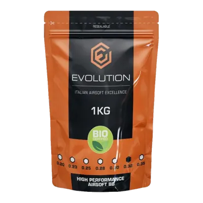 Billes Biodégradables 0,32 g High Performance 1kg - Blanche - Evolution International