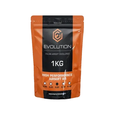 Billes 0.25g High Performance 1kg - Blanche - Evolution International