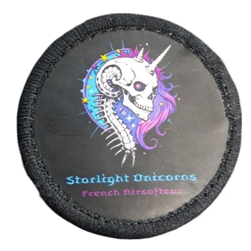 Zn Airsoft Patch Starlight Unicorns Violet