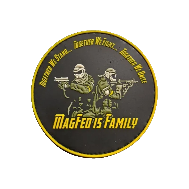 Zn Airsoft Patch Magfed Is Family - Jaune