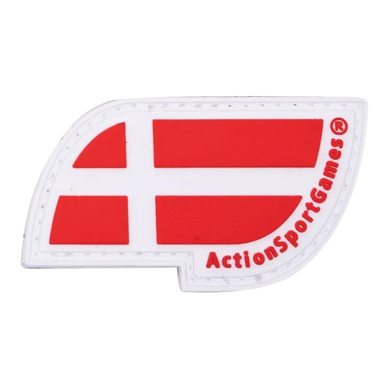 ASG (ActionSportGames) Patch Drapeau Danois - Rouge