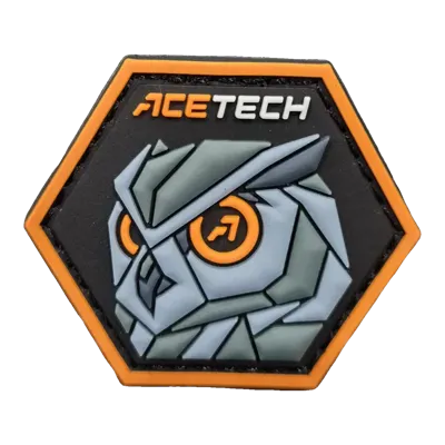 Patch PVC Hexagonal Hibou - Acetech