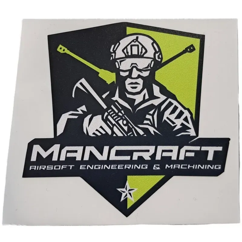Zn Airsoft Sticker Mancraft · Vert noir