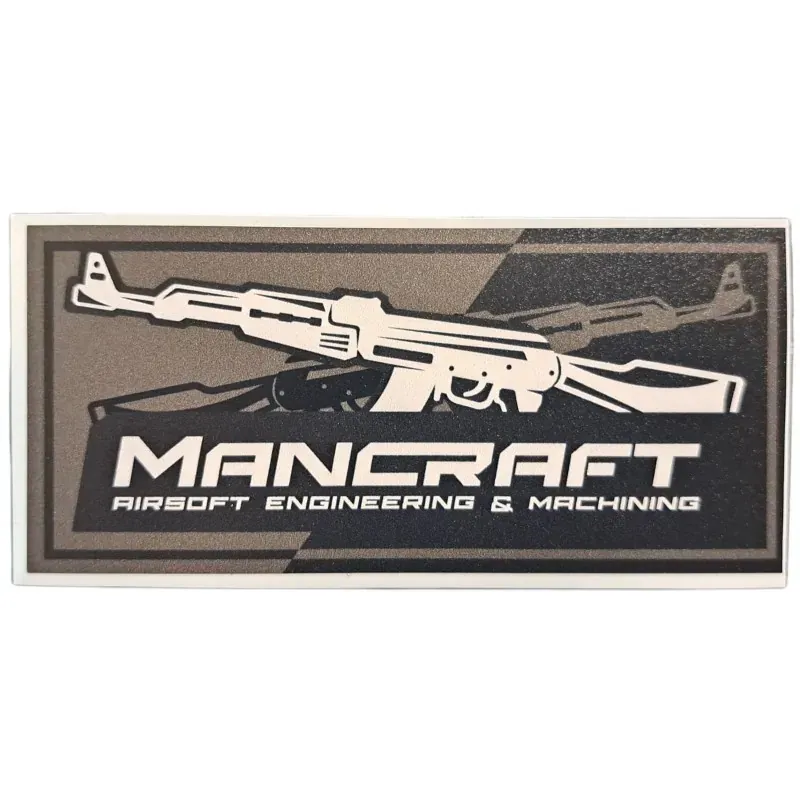 Zn Airsoft Sticker Mancraft · Negro