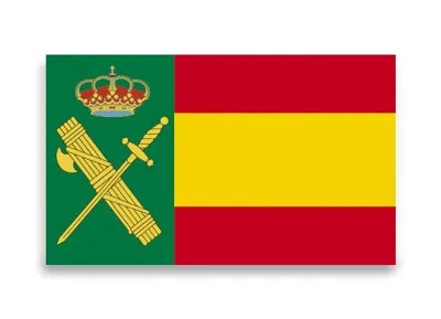 Pegatina Gota Cera Guardia Civil España Grande 45×27 mm