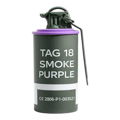 TAGinn - Grenade Fumigène TAG-18 - Violet - TAGinn Pro