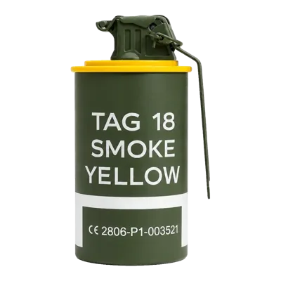 TAGinn - Grenade Fumigène TAG-18 - Jaune - TAGinn Pro