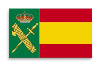Pegatina Gota Cera Guardia Civil España Mediana Tamaño 30×18 mm