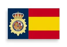 Pegatina España Policía Nacional Material Gota Cera