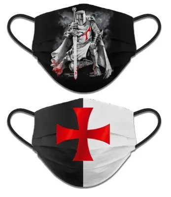 Mascarilla Templarios Higiénica Reversible