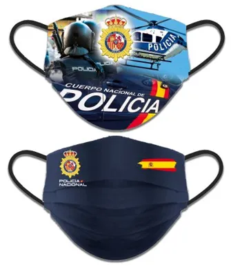 Mascarilla Policía Nacional CNP Higiénica Reversible