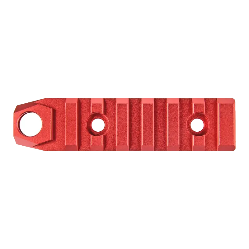 Ranger Armory Rail KeyMod 7 Slots + Emplacement QD - Rouge