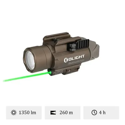 Baldr Pro Lampe Tactique Ultra Puissante Avec Laser - Olight