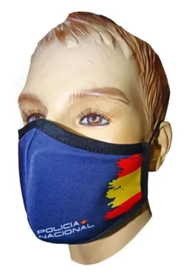 Mascarilla Policía Nacional Higiénica Reutilizable