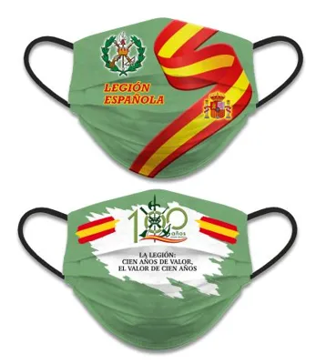 Mascarilla Legion Española Reversible