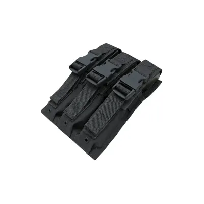 Condor - Plaque de 3 Porte chargeur SMG - Noir