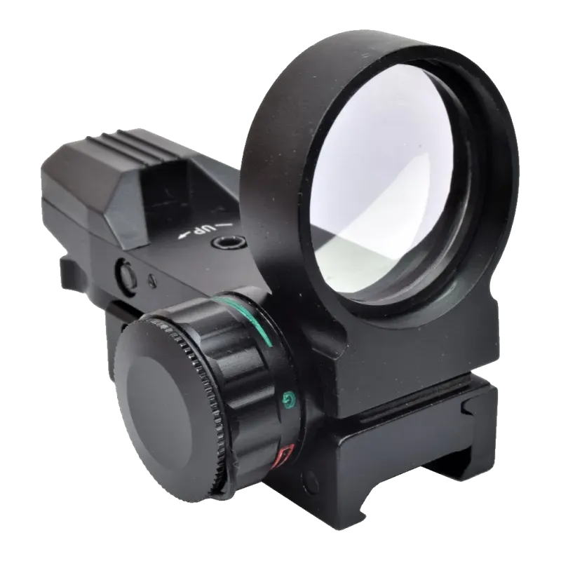 JS Tactical Viseur Point Rouge Multi-Réticules Arrondi · Negro